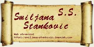 Smiljana Stanković vizit kartica